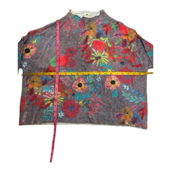 Natural Life Mock Neck Soft Floral Sweater - Picture 4 of 6
